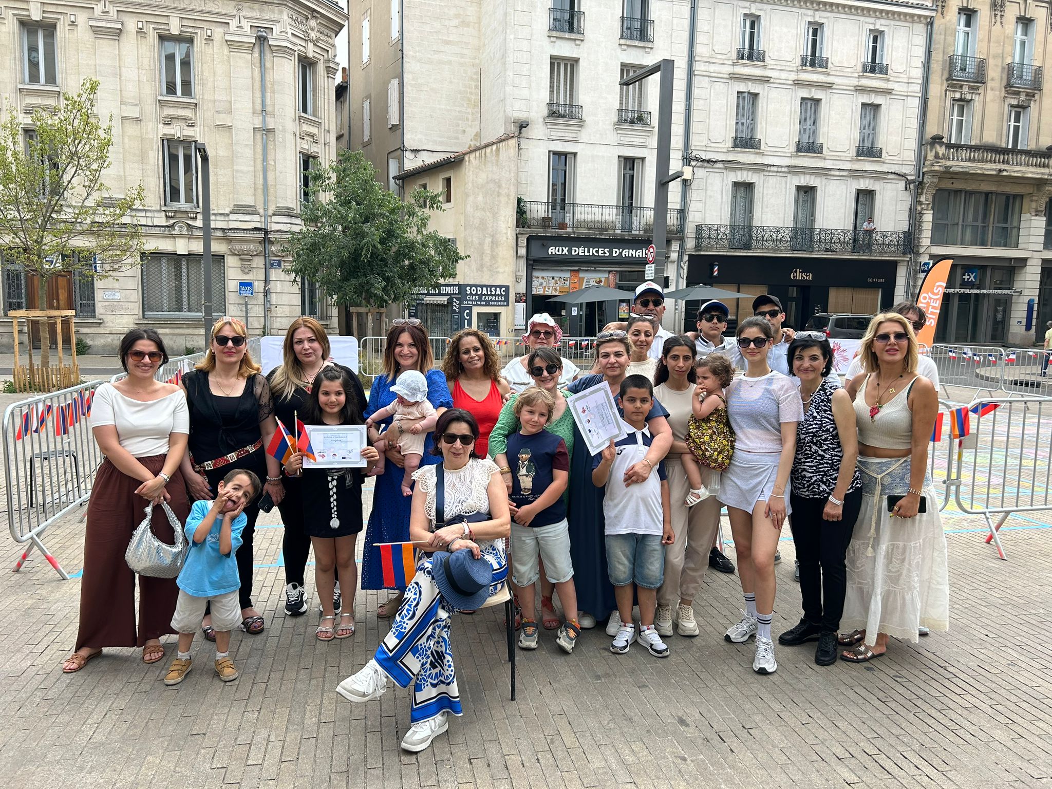 Détails des dessins colorés