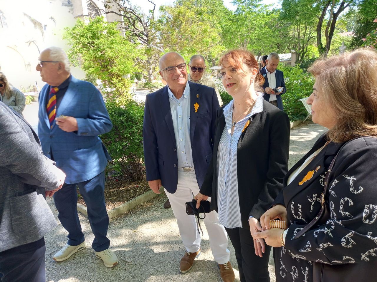 Cérémonie au square Perdiguier