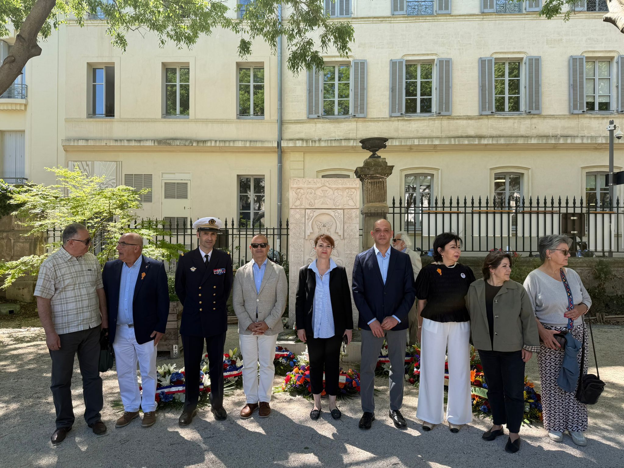 Cérémonie au square Perdiguier