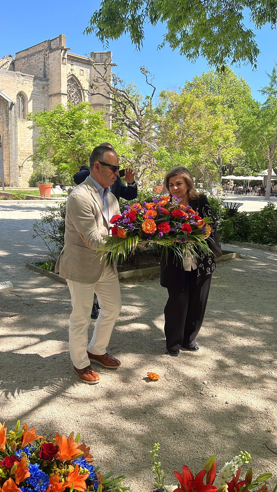 Cérémonie au square Perdiguier
