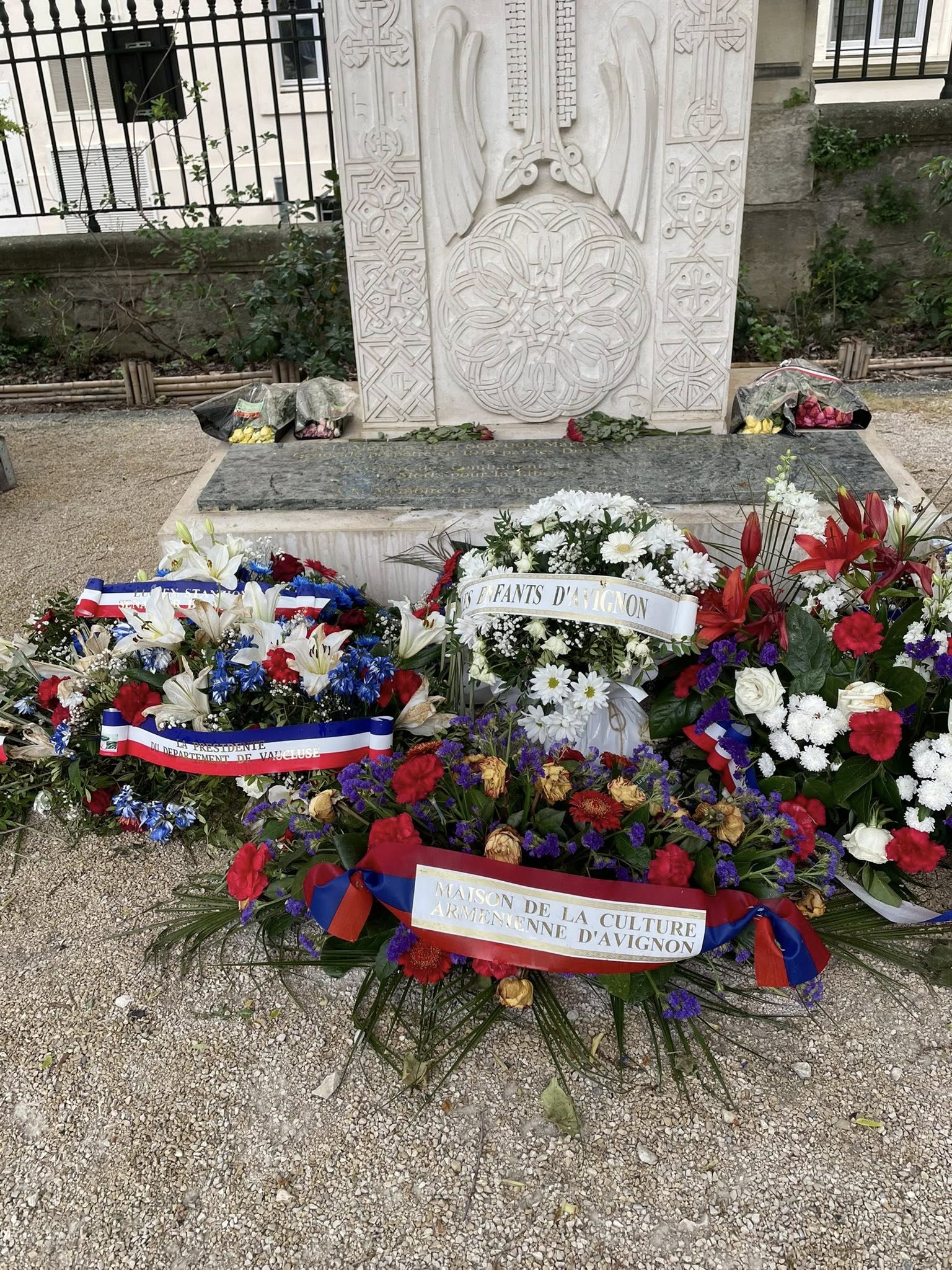 Cérémonie au square Perdiguier